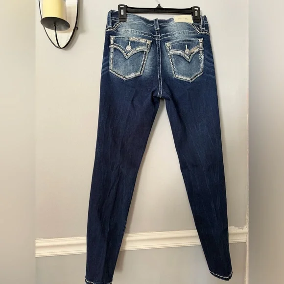 Miss Me Dark Blue Skinny Jeans - Picture 4 of 5